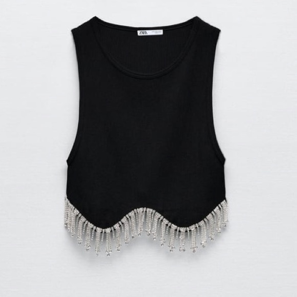 Zara Seemless Rhinestone Top